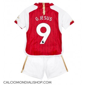 Maglie da calcio Arsenal Gabriel Jesus #9 Prima Maglia Bambino 2023-24 Manica Corta (+ Pantaloni corti)
